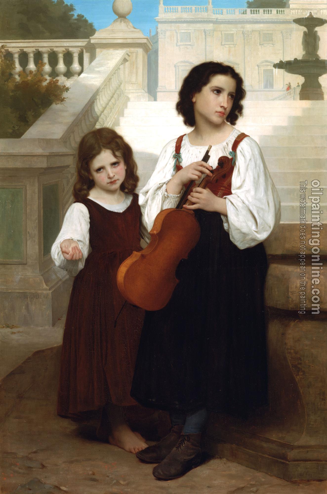 Bouguereau, William-Adolphe - Loin du pays, Far from home